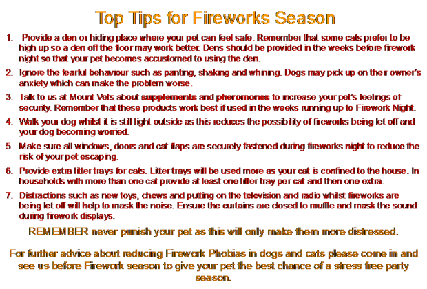 top tips for fireworks